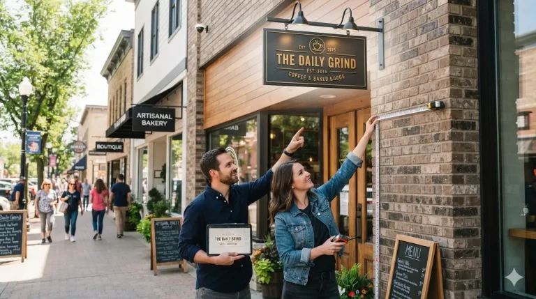 Business sign size and viewing distance guide for New Zealand businesses