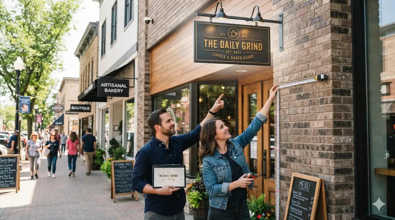 Business sign size and viewing distance guide for New Zealand businesses