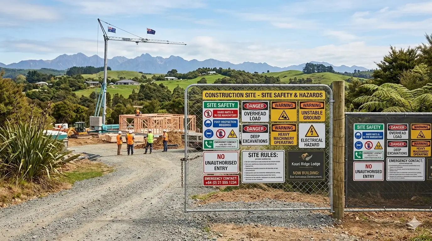 Custom construction site signs in New Zealand